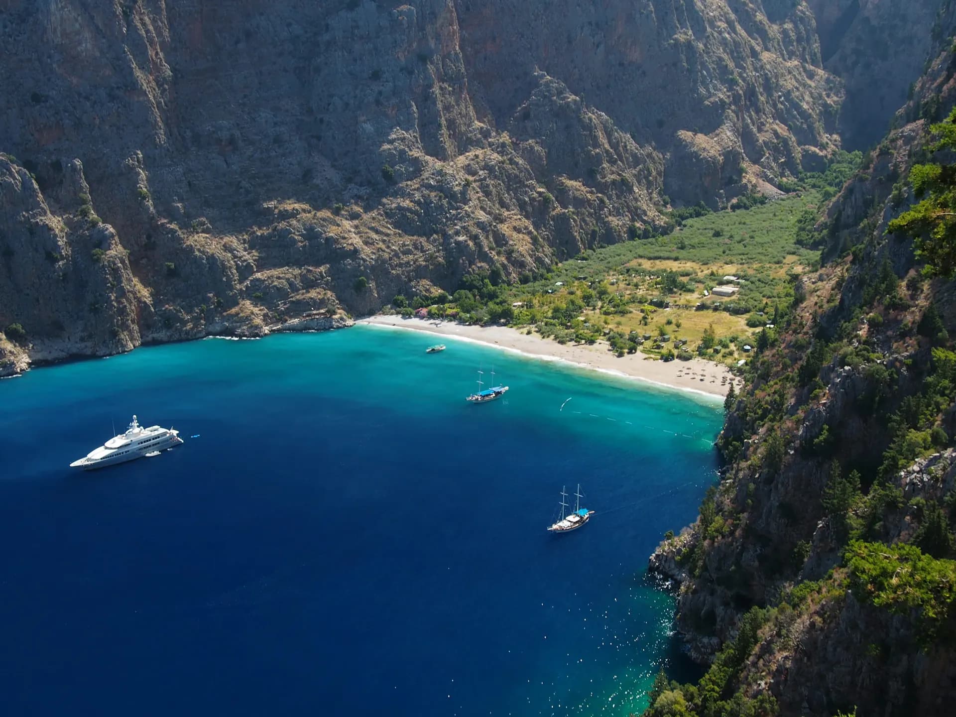 Ölüdeniz bay on the Mediterranean coast